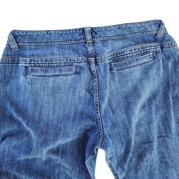 Tommy Hilfiger sz 16 wide leg Trouser pants denim jeans 6 pocket - Picture 8 of 9